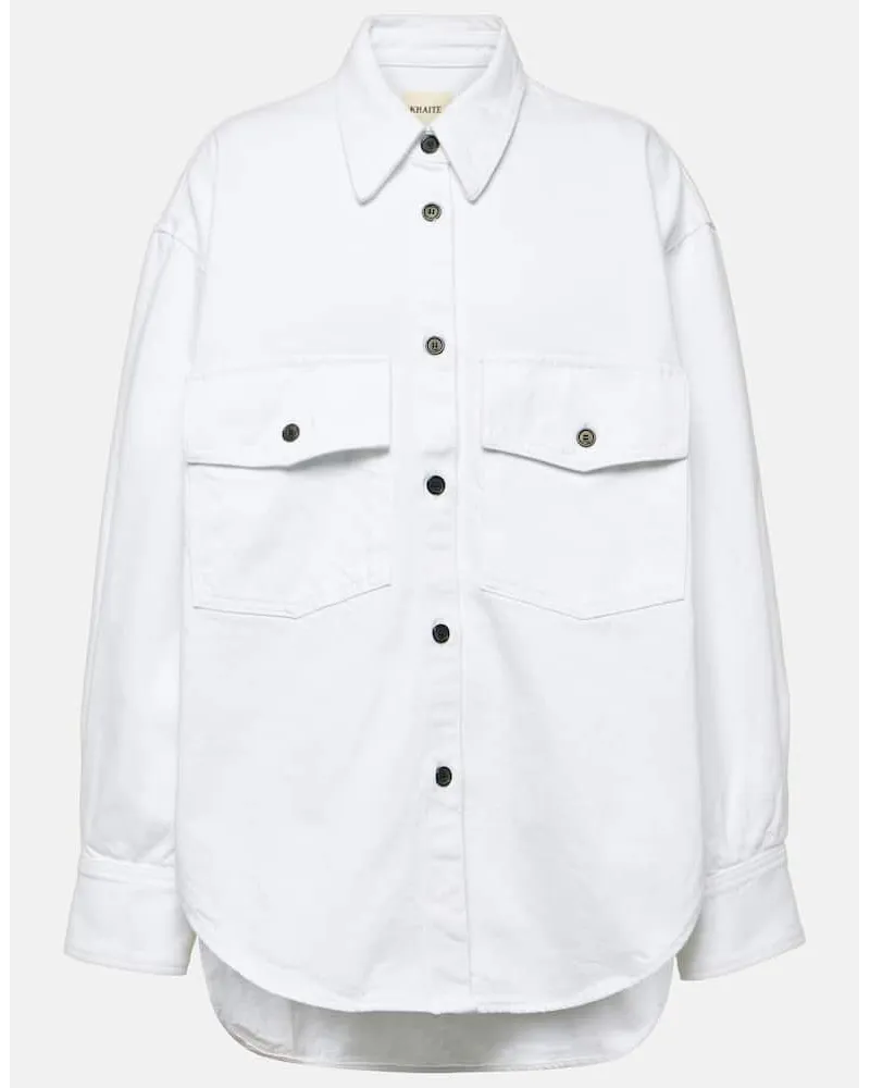 KHAITE Camicia di jeans Mahmet Bianco