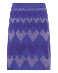 Diane von Furstenberg Minigonna Ariella in jacquard di misto lana Viola