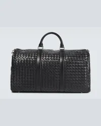 Bottega Veneta Borsa da viaggio Large in pelle Intrecciato Nero