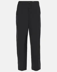 Marni Pantaloni tapered a vita alta Nero