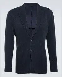 Giorgio Armani Blazer a righe Nero