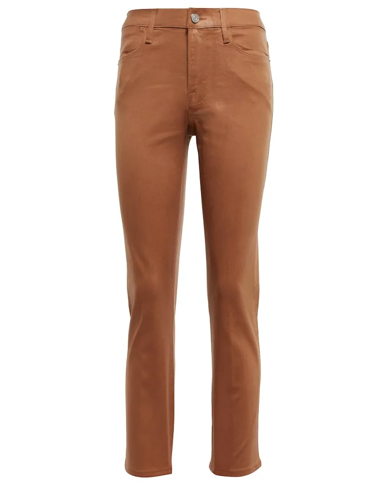 Frame Denim Jeans cropped regular Le High Marrone
