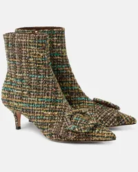 Gianvito Rossi Stivaletti 55 in bouclé Multicolore