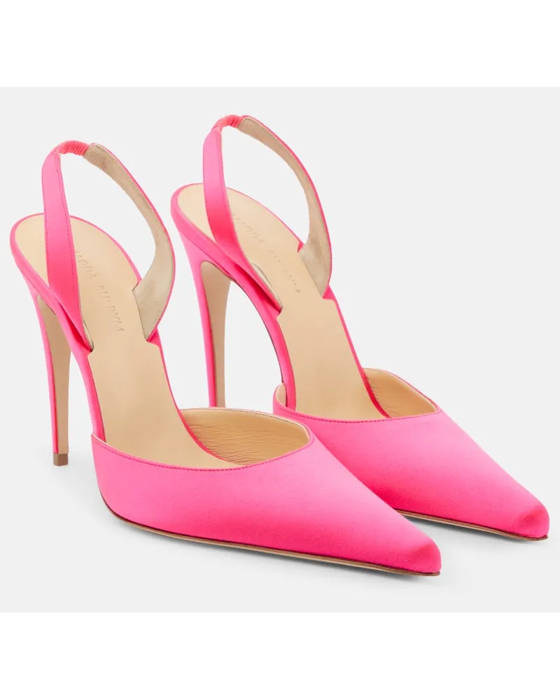 Magda Butrym Pumps slingback in raso Rosa