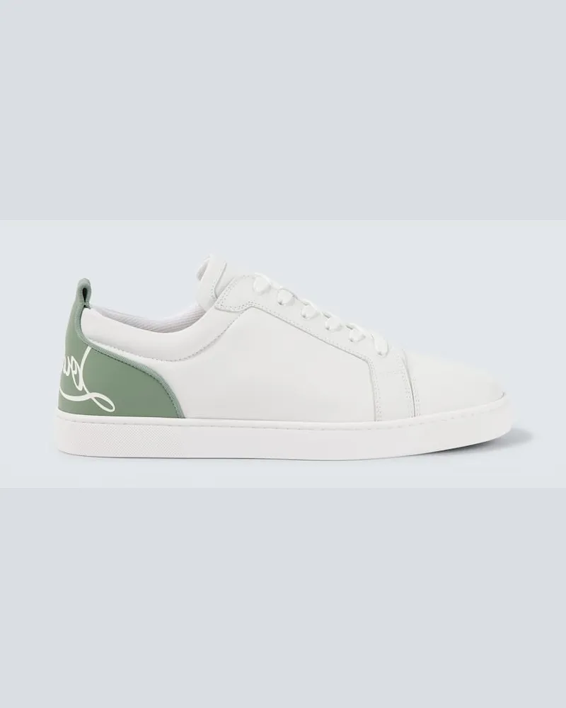 Christian Louboutin Sneakers Fun Louis Junior in pelle Bianco