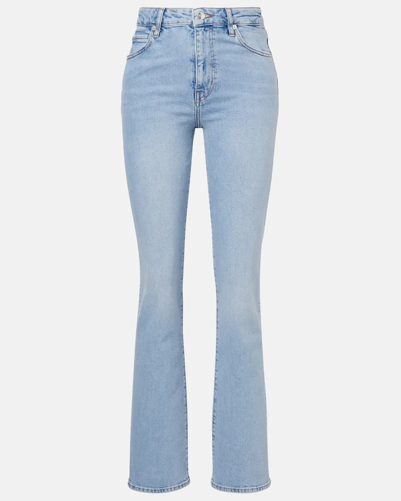 Frame Denim Jeans regular Ruler a vita alta Blu