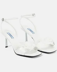 Prada Sandali Rosette in pelle Bianco