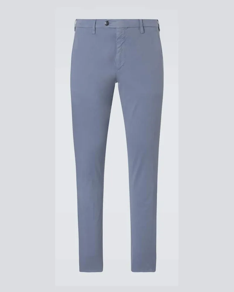 Canali Pantaloni chino in cotone Blu