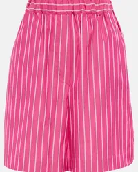 Max Mara Leisure - Shorts Vezzo in cotone a righe Rosa