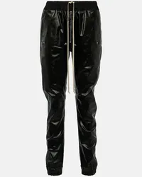 Rick Owens Jeggings a vita media Nero