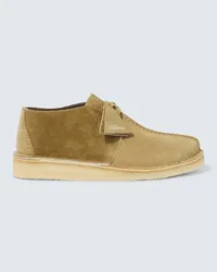 Clarks Stringate Desert Trek in suede Verde