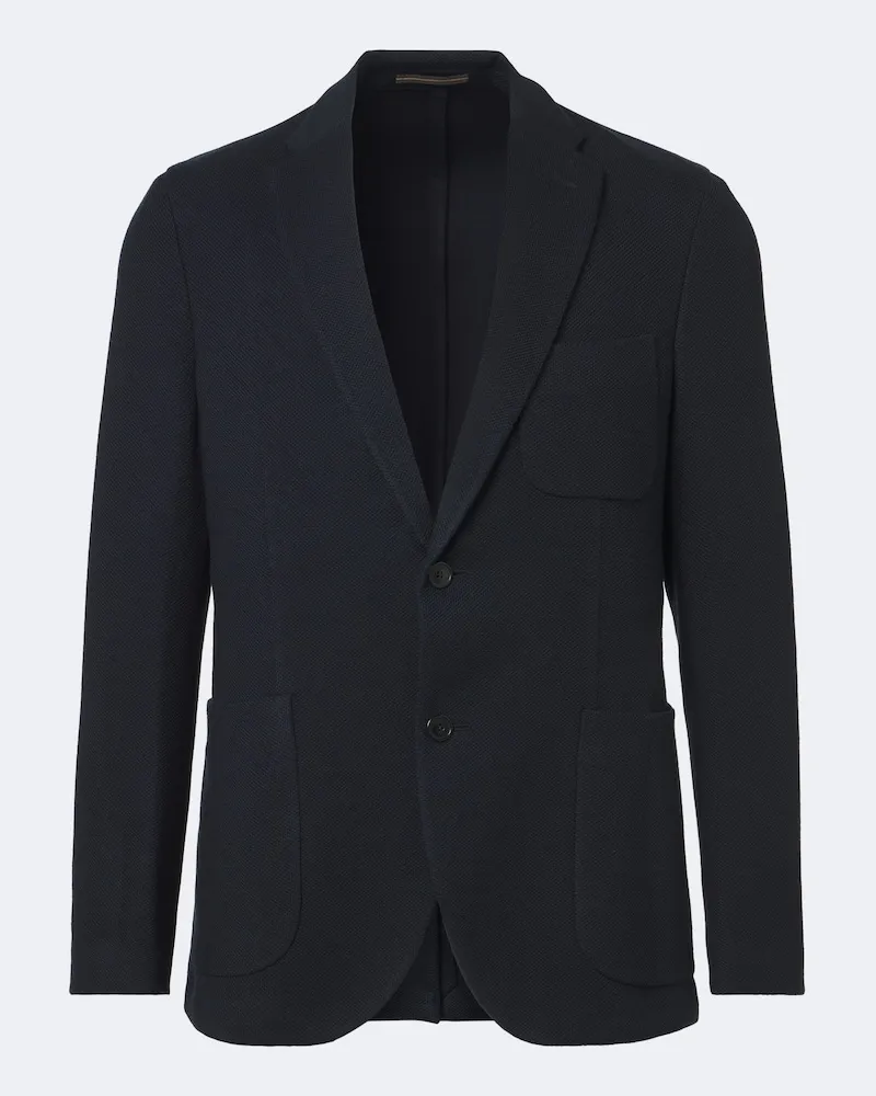 Slowear Blazer monopetto in misto lana Blu