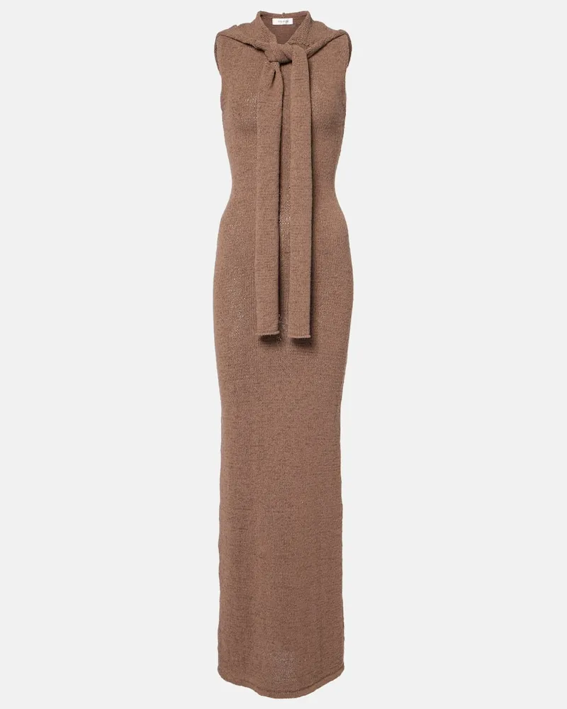 Aya Muse Abito lungo Rory in misto cotone Marrone