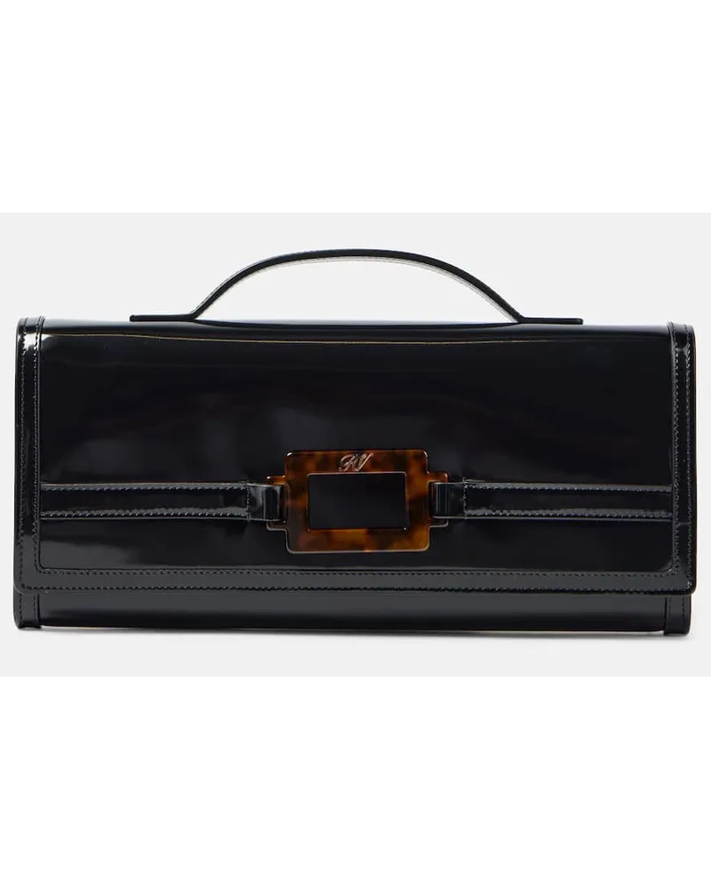 Roger Vivier Clutch Belle Vivier in pelle Nero