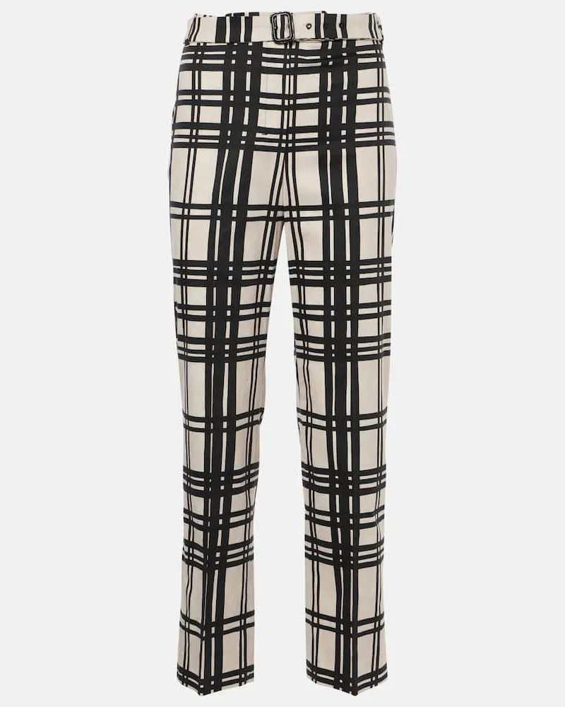 Max Mara Pantaloni Mia in misto cotone Bianco