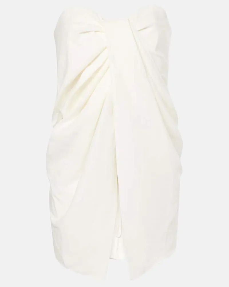 TOVE Top Tuiren in misto lino e cotone Bianco