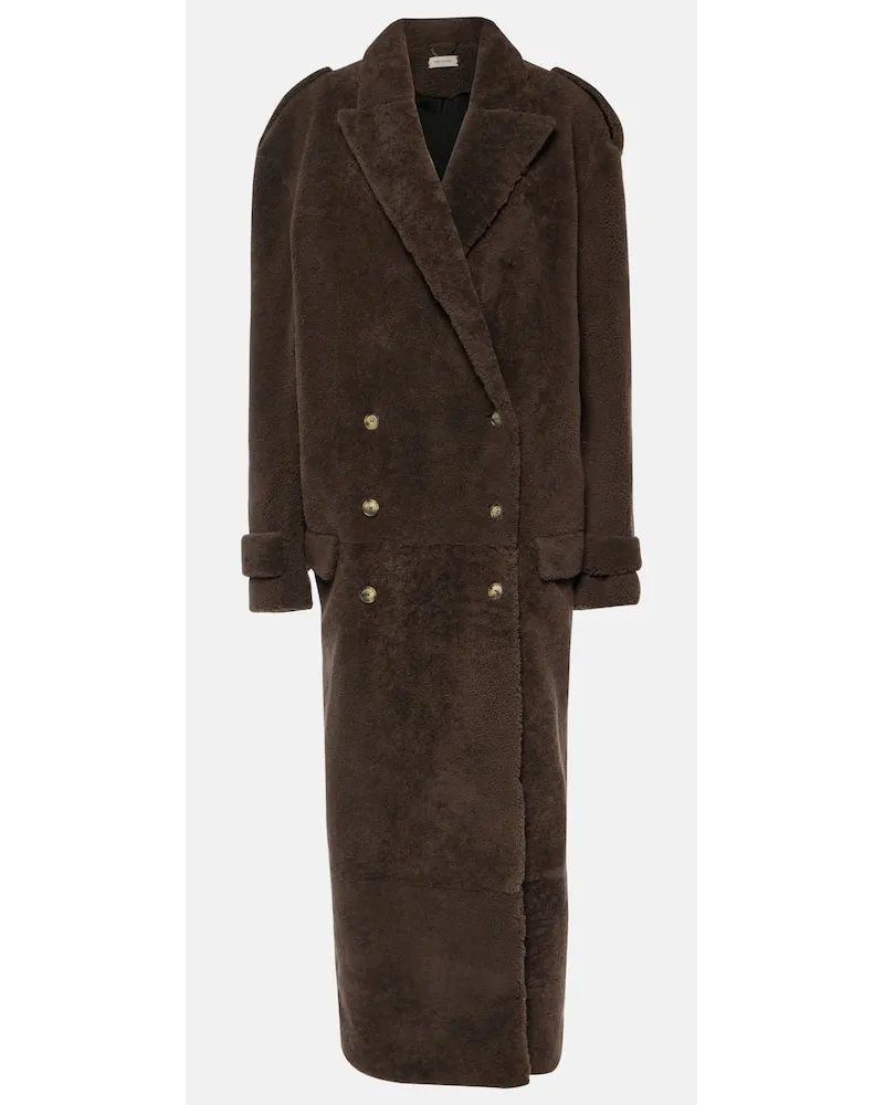 THE MANNEI Cappotto Rutul in pelliccia sintetica Marrone