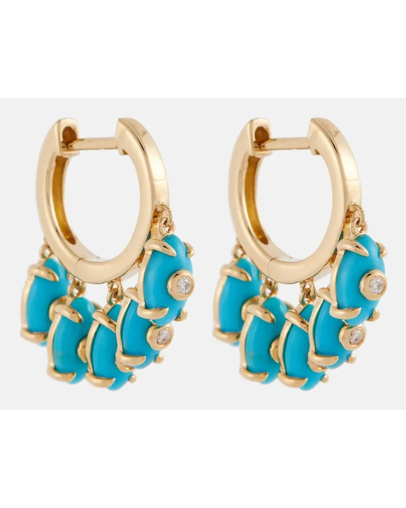 Sydney Evan Orecchini Huggie in oro 14kt e diamanti Oro