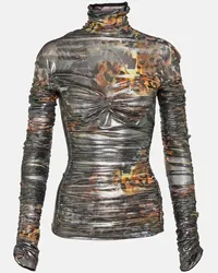 Thierry Mugler Top con stampa Multicolore