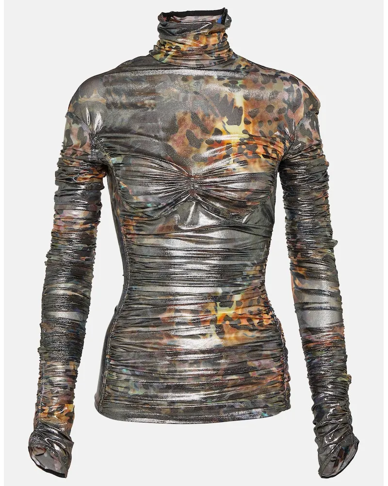 Thierry Mugler Top con stampa Multicolore