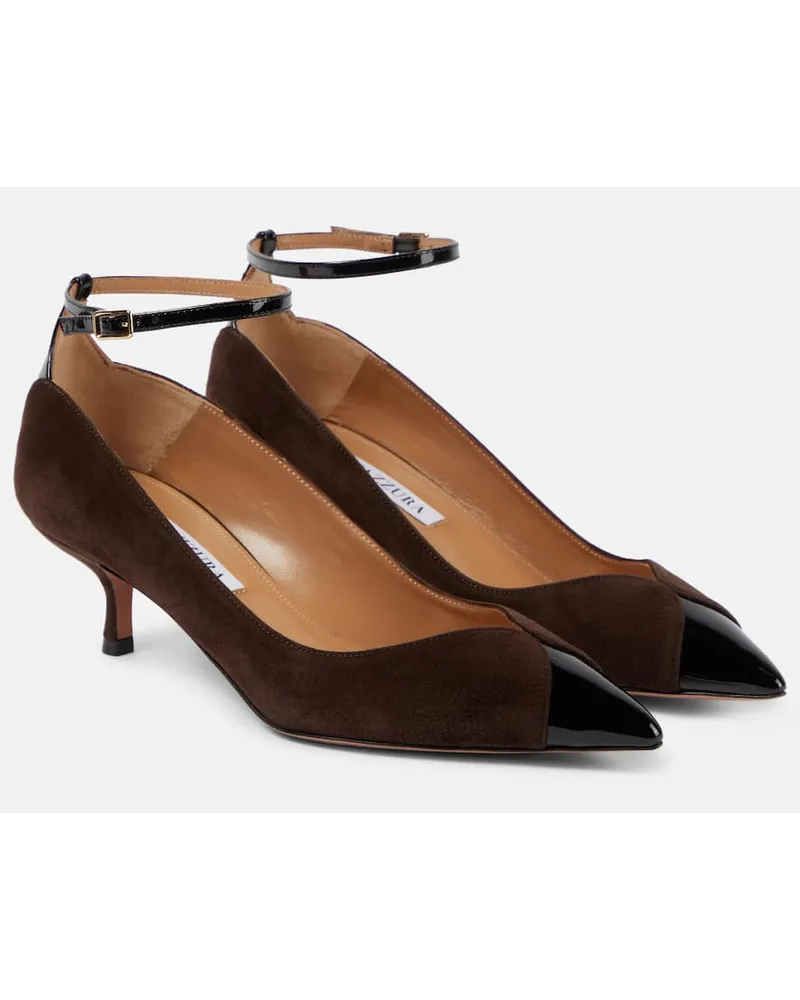 Aquazzura Pumps Pinot 50 in suede Marrone