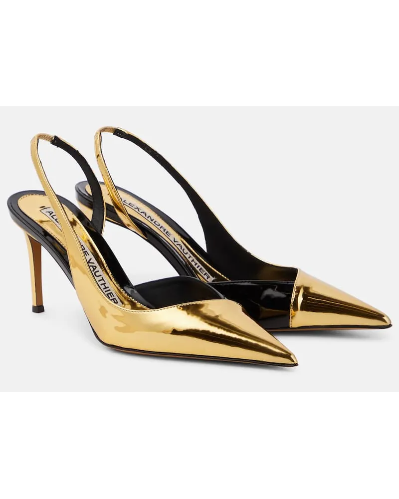 Alexandre Vauthier Pumps slingback in similpelle Oro