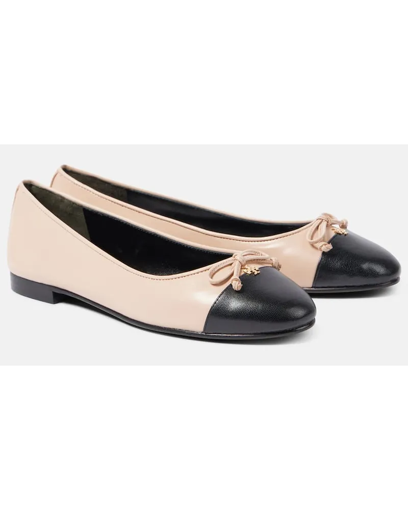 Tory Burch Ballerine in pelle con logo Multicolore