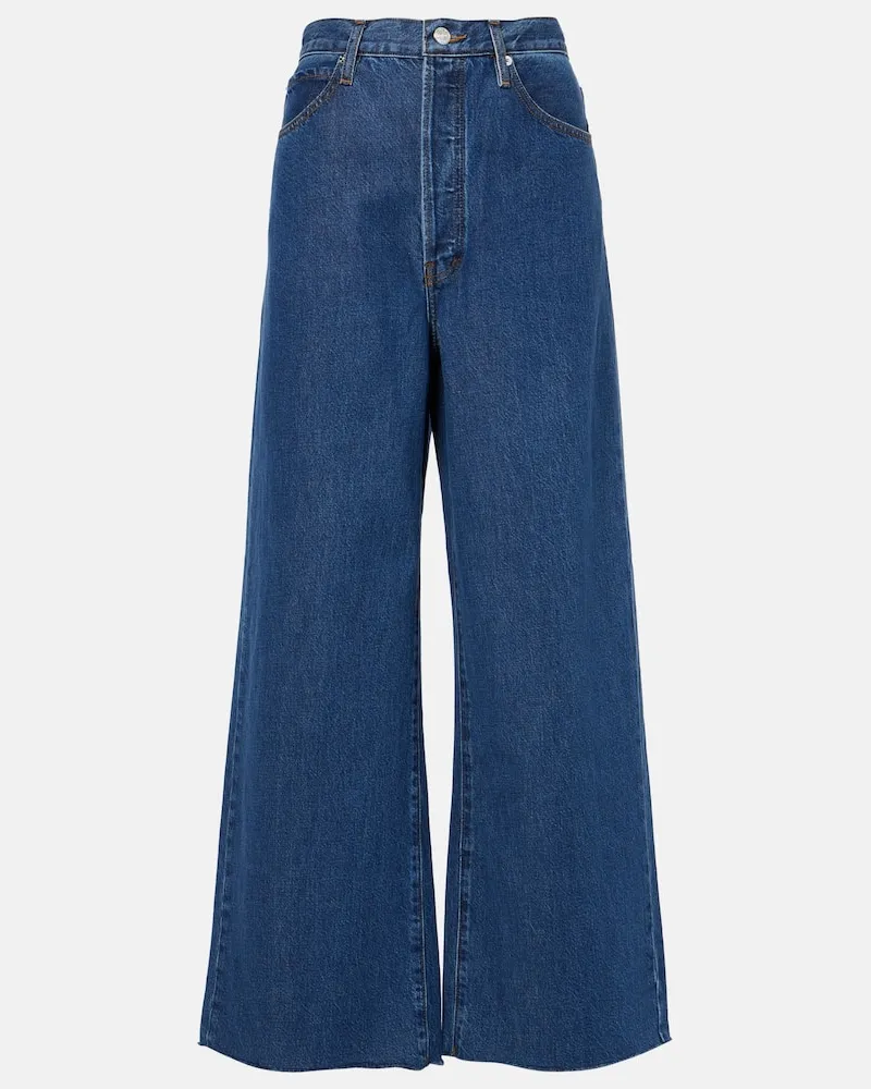 Frame Denim Jeans a gamba larga Le Low Baggy Blu