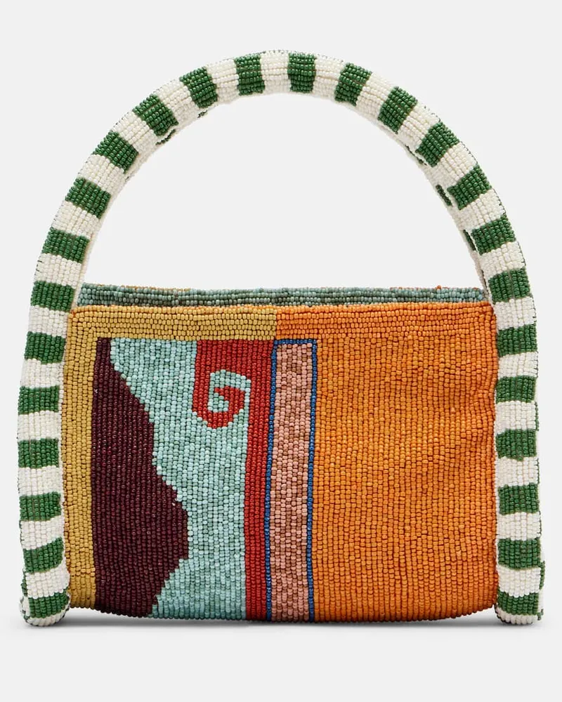 ALEMAIS AlÃ©mais Borsa Desert con perline Multicolore