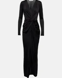 Diane von Furstenberg Abito midi Mira in jersey Nero