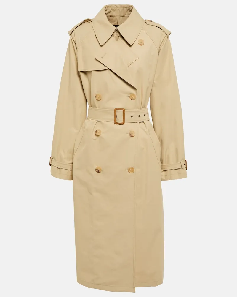 Nili Lotan Trench Tanner in misto cotone Beige