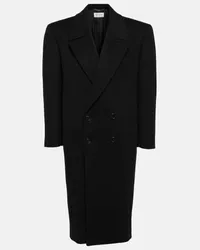 Saint Laurent Cappotto doppiopetto in cashmere Nero