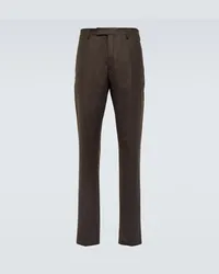 Berluti Pantaloni regular in lana Marrone