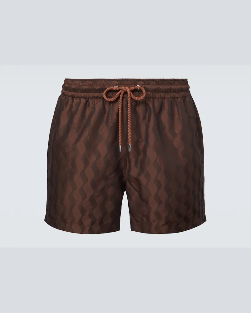 Frescobol Carioca Costume da bagno Rio in jacquard Marrone