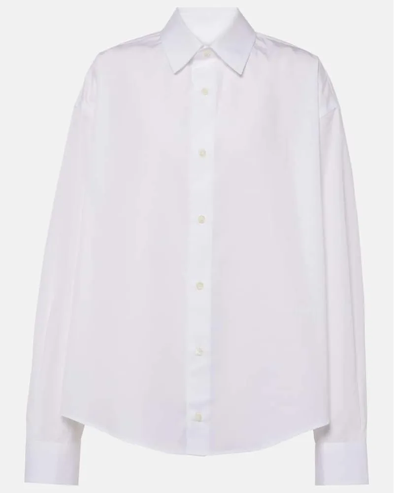 AMI Paris Camicia in popeline di cotone Bianco