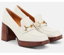 TOD'S Pumps mocassino in pelle Bianco