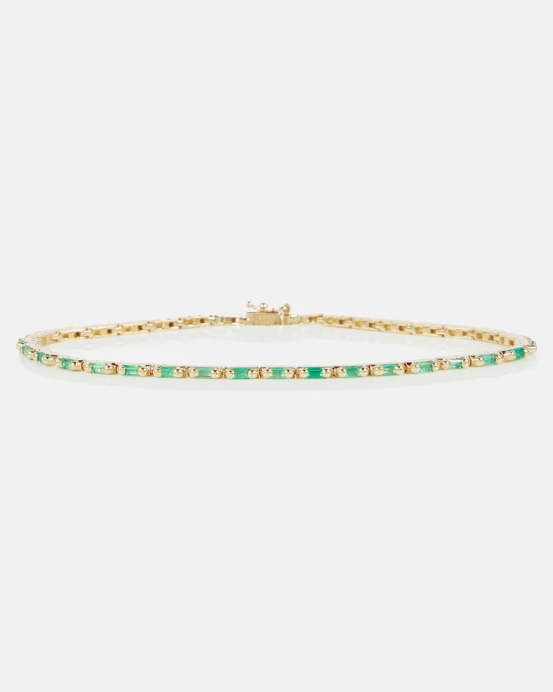 Suzanne Kalan Bracciale tennis in oro 18kt con smaraldi Oro