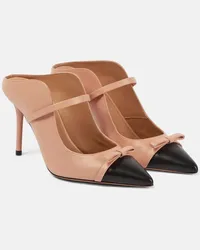 Malone Souliers Mules Blanca in pelle Nero