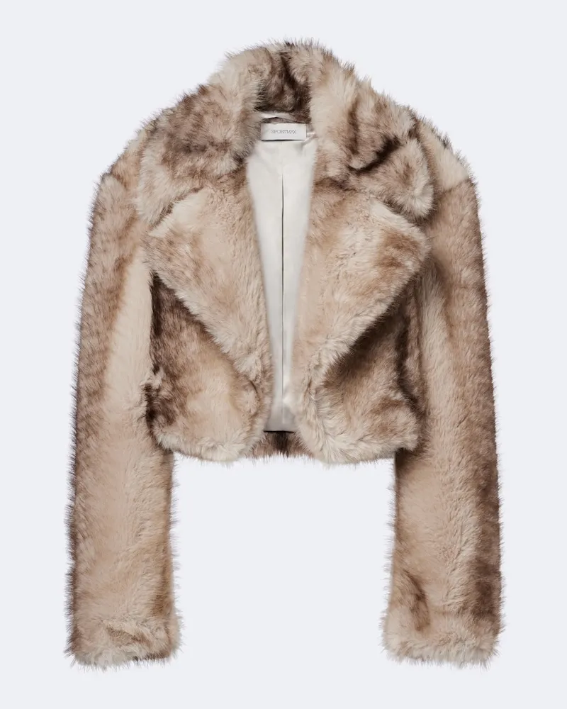 SPORTMAX Giacca cropped Beige
