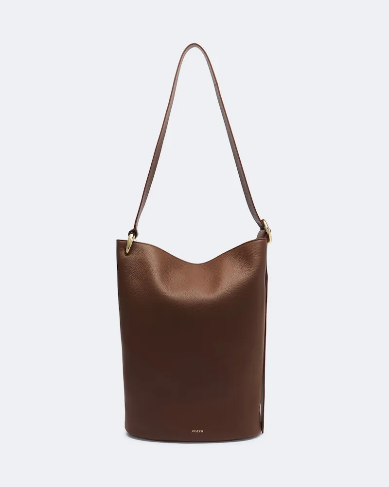 Joseph Borsa a spalla Bucket Large in pelle Marrone