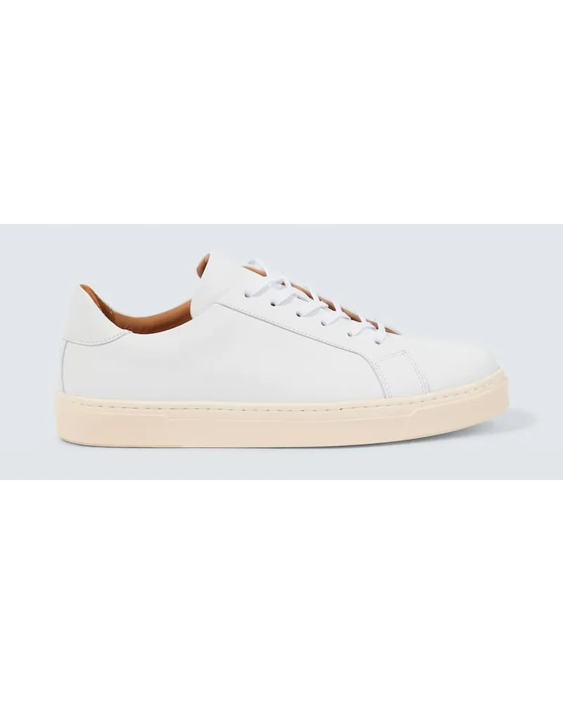 George Cleverley Sneakers Jack II in pelle Bianco