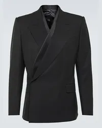 Dolce & Gabbana Blazer asimmetrico in misto lana Nero