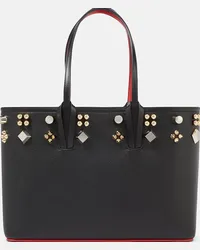 Christian Louboutin Shopper Cabata in pelle con borchie Nero