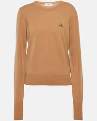 Vivienne Westwood Pullover Bea in lana e cashmere Beige