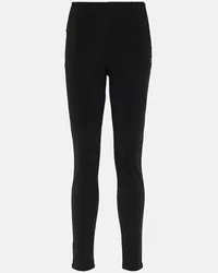 Jet Set Pantaloni slim Pegaso a vita alta Nero