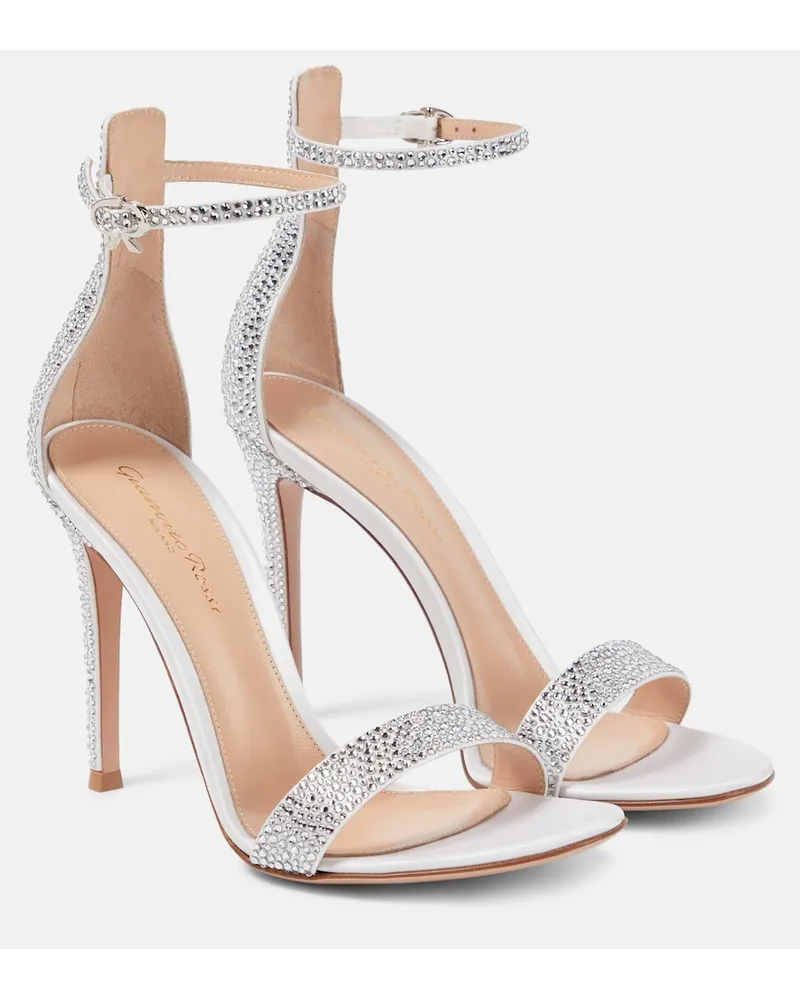 Gianvito Rossi Bridal - Sandali Glam in raso Bianco