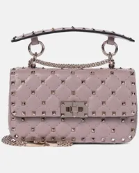 Valentino Garavani Borsa Rockstud Spike Small in pelle Rosa