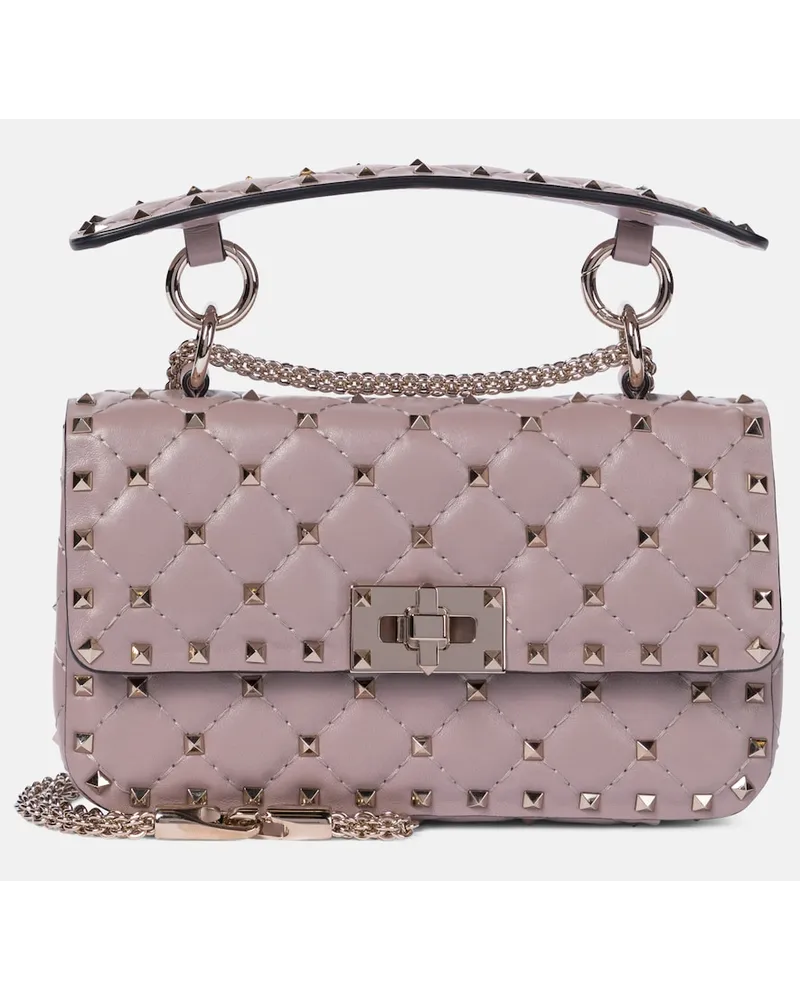 Valentino Garavani Borsa Rockstud Spike Small in pelle Rosa