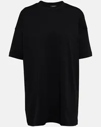 WARDROBE.NYC T-shirt oversize in jersey di cotone Nero