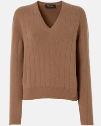 Loro Piana Pullover Cervatto in cashmere Marrone